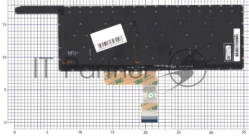 Клавиатура для ноутбука Asus Zenbook Pro Duo UX581 синяя