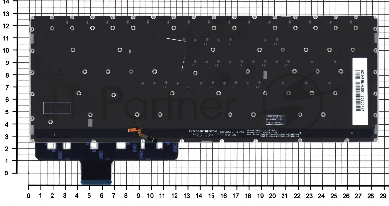 Клавиатура для ноутбука Asus ZenBook Pro UX450F черная с подсветкой