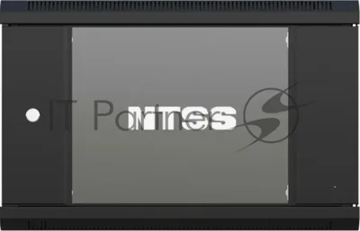 Шкаф коммутационный NTSS NTSS-W12U6045GS (NTSS-W12U6045GS-BL) настенный 12U 570x450 мм пер. дв. стекл 60 кг черный 350 мм 22.2 кг 220 град. 635 мм IP20 сталь