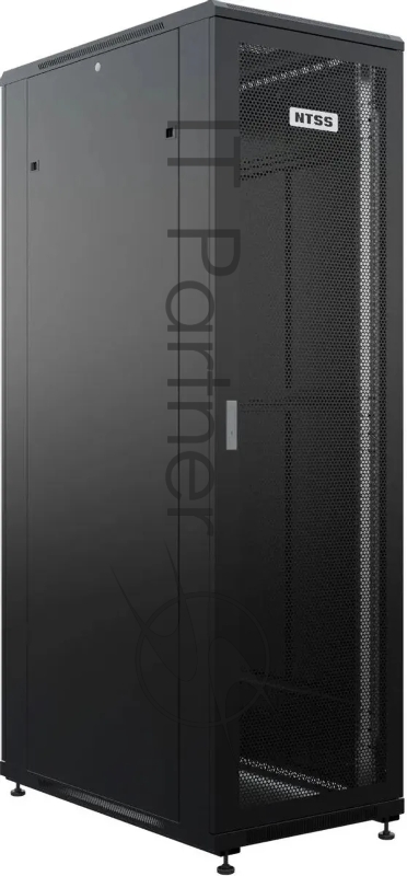 Шкаф серверный NTSS Премиум (NTSS-R42U60120PD/PDD-BL) напольный 42U 600x1200мм пер.дв.перфор. металл 900кг серый 1110мм 150кг IP20 металл