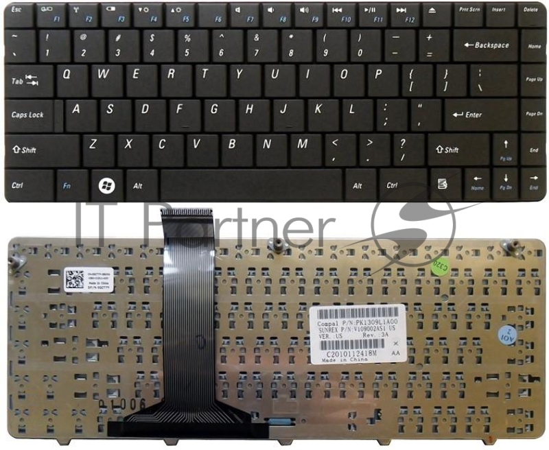 Клавиатура для ноутбука Dell Inspiron 11z 1110 черная