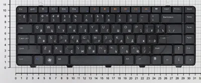 Клавиатура для ноутбука Dell Inspiron 1464 черная