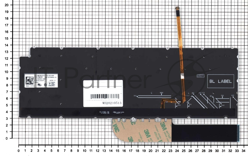 Клавиатура для ноутбука Dell Inspiron 5584 серебристая