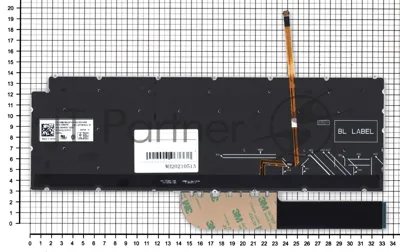 Клавиатура для ноутбука Dell Inspiron 5584 серебристая