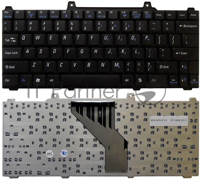Клавиатура для ноутбука Dell Inspiron 700M 710M черная