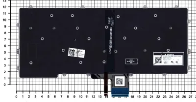 Клавиатура для ноутбука Dell Latitude 13 7370 черная с подсветкой