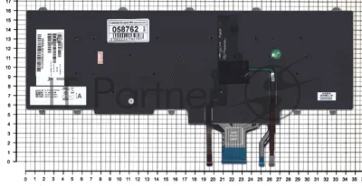 Клавиатура для ноутбука Dell Latitude E5550 E5570 черная без рамки с подсветкой (гор. Enter)