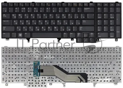 Клавиатура для ноутбука Dell Latitude E6520 E6530 E6540 черная