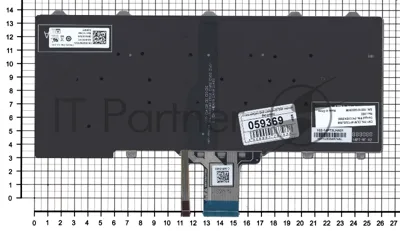 Клавиатура для ноутбука Dell Latitude E7250 E7270 черная без рамки с подсветкой