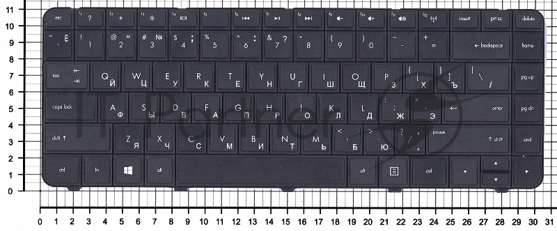 Клавиатура для ноутбука HP 242 G1 черная