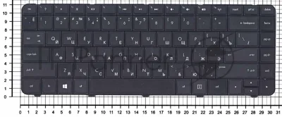 Клавиатура для ноутбука HP 242 G1 черная