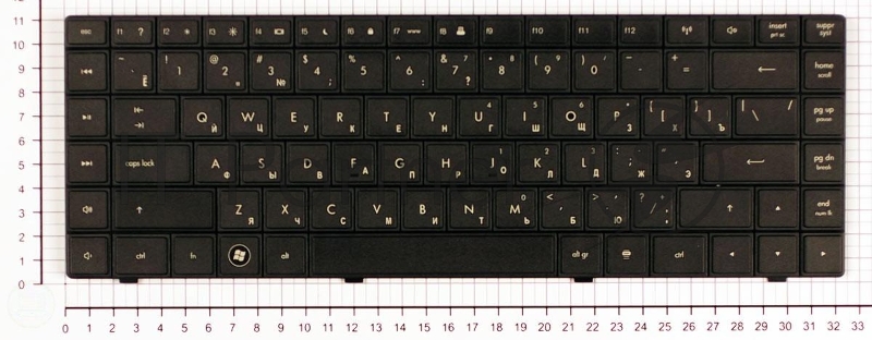 Клавиатура для ноутбука HP Compaq 625 620 621 черная