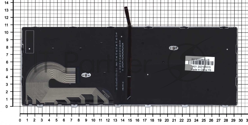 Клавиатура для ноутбука HP Elitebook 840 G5 черная с серебристой рамкой и подсветкой