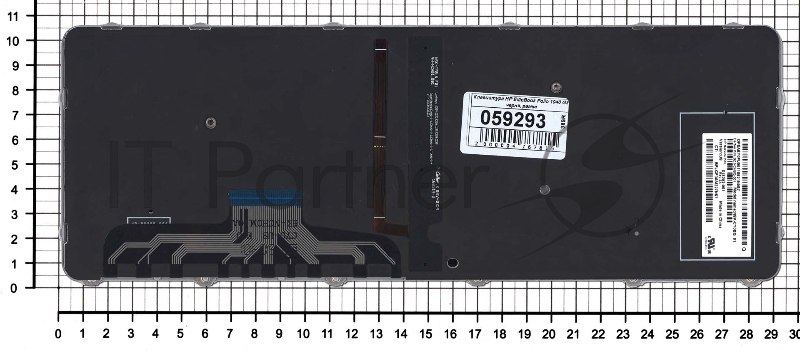 Клавиатура для ноутбука HP EliteBook Folio 1000 1040 G3 черная с сереристой рамкой и подсветкой