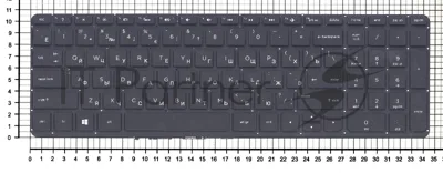 Клавиатура для ноутбука HP Pavilion 15-P 17-F черная с подсветкой