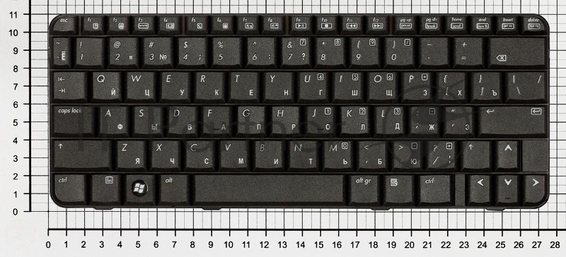 Клавиатура для ноутбука HP PavilionTX1000 TX2000 TX2100 TX2500 черная