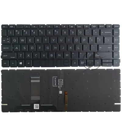 Клавиатура для ноутбука HP Probook 440 445 G8 черная с подсветкой