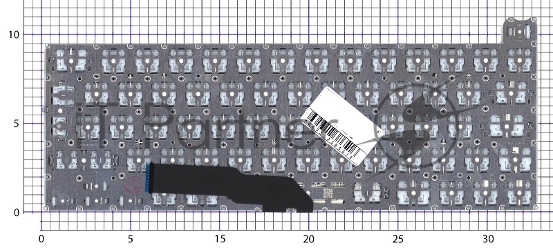 Клавиатура для ноутбука Apple MacBook Pro 13 Retina A2251 Mid 2020 Г-образный Enter