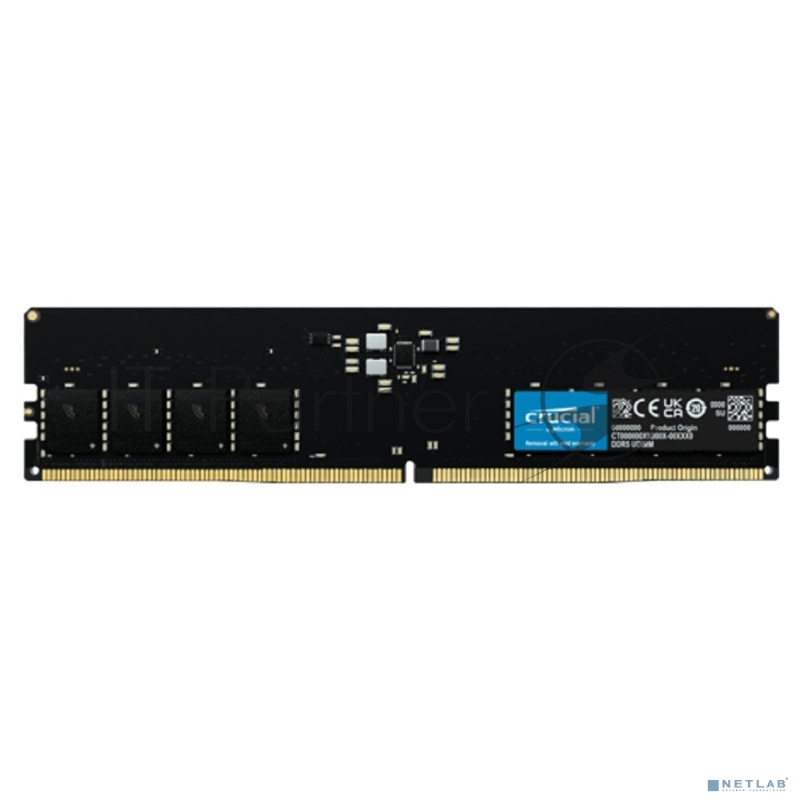 Оперативная память Crucial, DDR5, 16GB (1x16 GB), 5600 MHz, CL46, DIMM