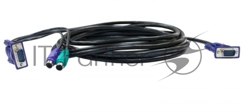 Кабель D-Link DKVM-CB5 KVM Cable with VGA and 2 x PS/2 connectors for DKVM-4K, 4.5m.