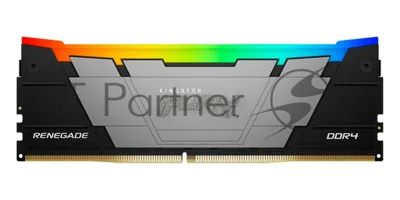 Оперативная память Kingston Fury Renegade, DDR4, 32Gb (4x8GB), 3600MHz, CL16, DIMM, с радиаторами, RGB, серебристый/черный