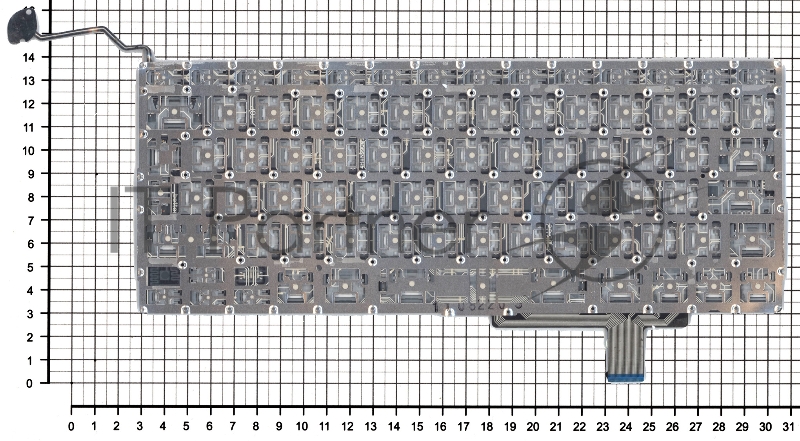 Клавиатура для ноутбука Macbook A1297 черная, большой Enter