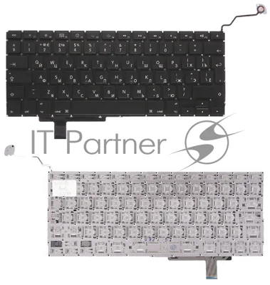 Клавиатура для ноутбука Macbook A1297 черная, большой Enter