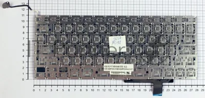 Клавиатура для ноутбука Macbook A1297 черная, плоский Enter