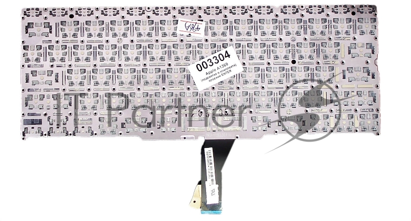 Клавиатура для ноутбука MacBook A1370 2011+ черная с подсветкой, плоский ENTER
