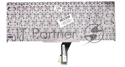 Клавиатура для ноутбука MacBook A1370 2011+ черная с подсветкой, плоский ENTER