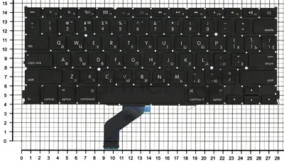 Клавиатура для ноутбука MacBook Pro A1425 плоский enter