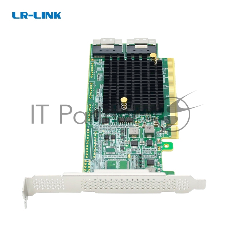 Адаптер для SSD PCIe x16 to Two SlimSAS SFF-8654 8i Retimer Adapter