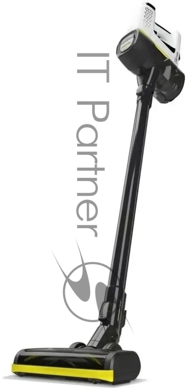 Пылесос вертикальный Karcher VC 4 черный/белый, питание от аккумулятора, 140 Вт, уборка сухая, пылесборник 0.65 л, работа от АКБ max - 30 мин