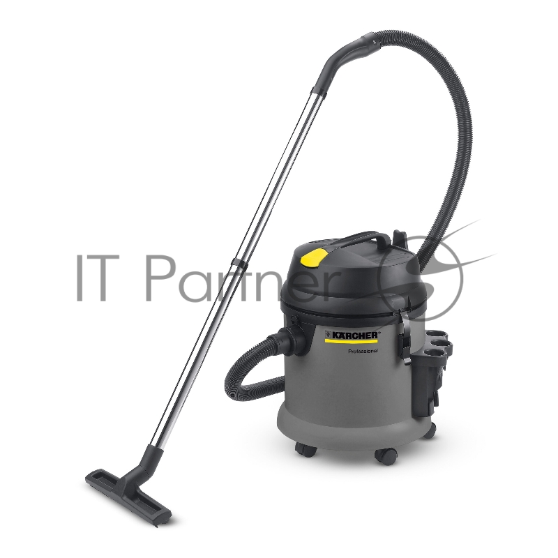 Строительный пылесос Karcher NT 27/1 серый, 1380 Вт, уборка сухая/сбор воды, пылесборник мешок/контейнер, 27 л
