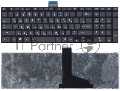 Клавиатура для ноутбука Toshiba L50D-A L70-A S50-A S50D-A S70D-A черная плоский Enter