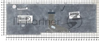 Клавиатура для ноутбука Toshiba Satellite P205-S6237 серебристая (шлейф по центру)