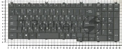 Клавиатура для ноутбука Toshiba Tecra A11 черная