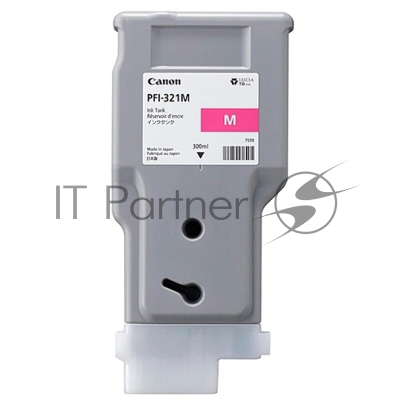 Картридж струйный Canon INK TANK PFI-321 MAGENTA пурпурный (300 мл) для Canon imagePROGRAF TM-250, TM-255, TM-350, TM-355