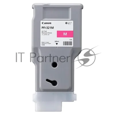 Картридж струйный Canon INK TANK PFI-321 MAGENTA пурпурный (300 мл) для Canon imagePROGRAF TM-250, TM-255, TM-350, TM-355
