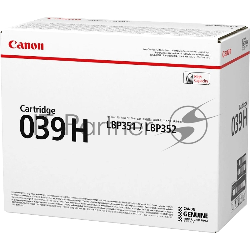 Картридж лазерный CANON CRG 039 HBK черный (25000 стр.) для Canon LBP-351