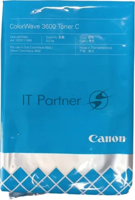 Тонер лазерный Canon ColorWave 3600 Toner C (3281C002) голубой для Canon Oce ColorWave 3600