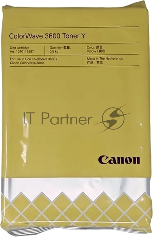 Тонер лазерный Canon ColorWave 3600 Toner Y (3281C001) желтый для Canon Oce ColorWave 3600