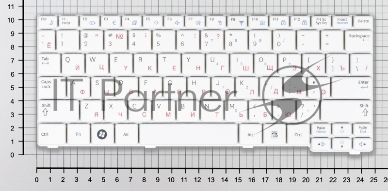 Клавиатура для ноутбука Samsung N140 N150 N145 N144 N148, белая