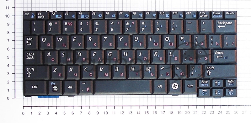 Клавиатура для ноутбука Samsung NC20, черная