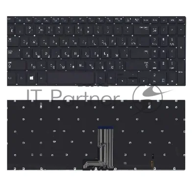 Клавиатура для ноутбука Samsung NP670Z5E-X01, черная с подсветкой