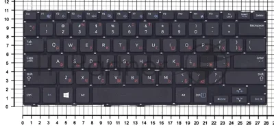 Клавиатура для ноутбука Samsung NP915S3, черная