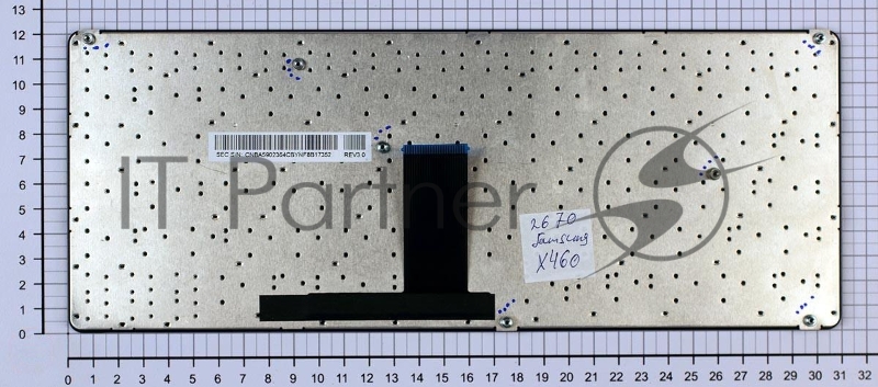 Клавиатура для ноутбука Samsung X460, черная