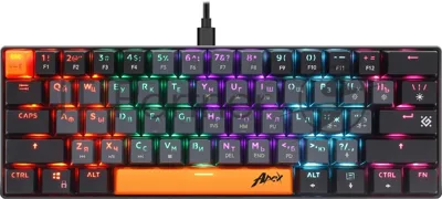 Клавиатура проводная Defender USB APEX GK-002 RU