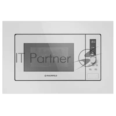 Микроволновая печь встраиваемая Maunfeld JBMO820GW01 белый, 20 л, 1080 Вт, переключатели - сенсор/поворотный механизм