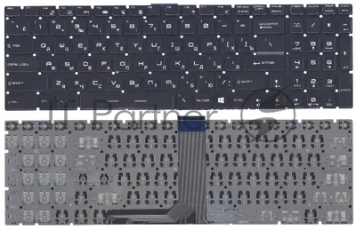 Клавиатура для ноутбука MSI GT72 GS60 GS70 GP62 GL72 GE72, черная с белой подсветкой